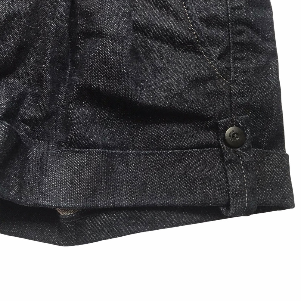 Hudson Size 28 Blue High Rise Pleated Cuffed Denim Shorts - Picture 4 of 8